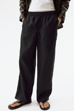 Pantal?n de lino Loose Fit - H&m фото 8
