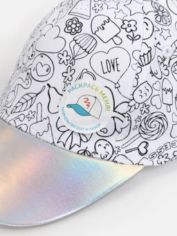 ACOOLA / Набор детский (кепка и 5 маркеров) Risuy черно-белый  фото 2