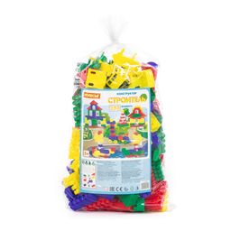 Конструктор Строитель (Макси, 253 элемента) (в мешке)