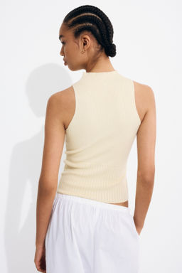 Top en punto de canal? con cuello perkins - H&m фото 7