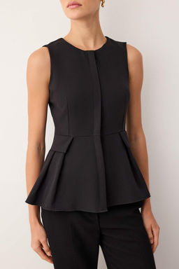 Ekru Fitted Fitted Peplum Kal?p Dokuma Yelek TWOAW26YE00050 - Trendyolmilla фото 7