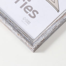 Фоторамка пластик "Модерн" 30х40 см, мор. серебро (пластик. экр)