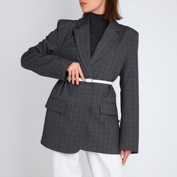 Ремень женский, ширина 1 см, пряжка металл, цвет белый - Simaland фото 3