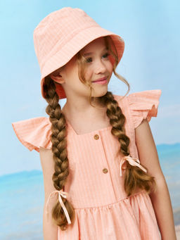 Панама хлопковая Персик - Bungly фото 2