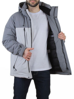D6594 LT. GRAY/GRAY Куртка мужская зимняя (200 гр. холлофайбер)