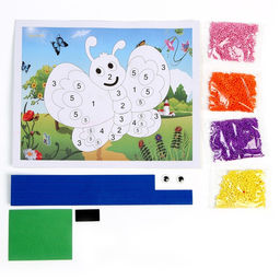 Набор для творчества: аппликация EVA крошкой и раскраска + маска на резинке Бабочка - Simaland фото 4