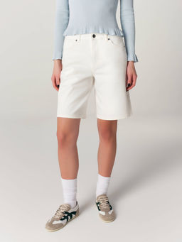 CONTE CON-884 Шорты джинсовые женские off white