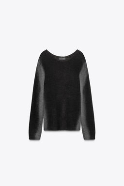 BLURRED PRINT KNIT SWEATER - Zara фото 5