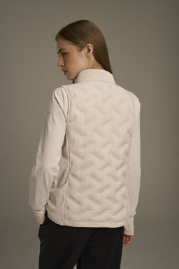 Жилет утепленный комбинированный Бежевый ANTA RUNNING Fleece Vest