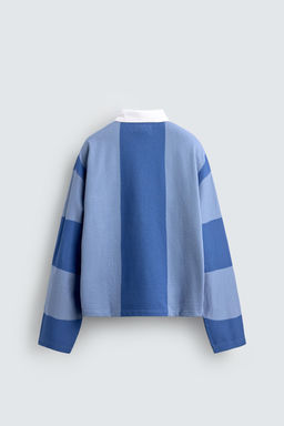 CHAMPION ® X ZARA COLOUR BLOCK POLO SHIRT  фото 9