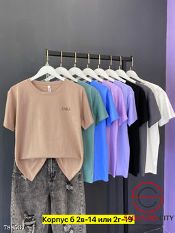 Футболка однотонная женская - Bruno фото 2