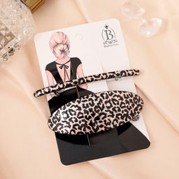 Цена за 2 шт. Заколка - автомат для волос «Леопард», набор 2 шт.: 9 см, 9.5 см