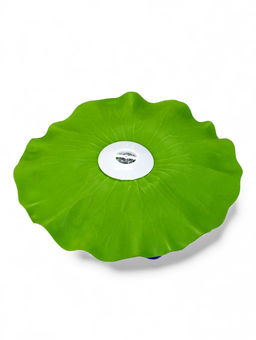 Садовый светильник для водоемов 28 х 28 х 9 см на солнечной бат-е "Лотос" фиол-ый N010