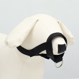 Недоуздок-намордник для собак строгий, размер S, ОM 12-24 см, ОШ 11-18 см, черный - Пижон фото 2