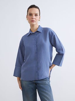 ?izgili Oversize Kad?n G?mlek