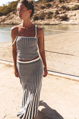 STRIPED KNIT CROP TOP - Zara фото 3