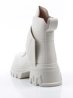 04-PAS148-2Z MILK Ботинки зимние женские (натуральная кожа, 100% шерсть)