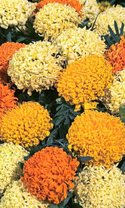 Бархатцы ФАНТАСТИКА СМЕСЬ Невероятная форма цветка!