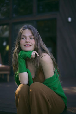 100% WOOL LONG MITTENS