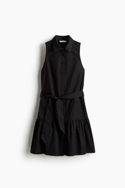 Vestido camisero con cintur?n de anudar