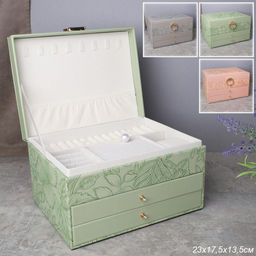 Шкатулка 23х17,5х13,5 см / YH2403 /уп 12/