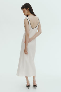 Vestido lencero en mezcla de lino - H&m фото 7