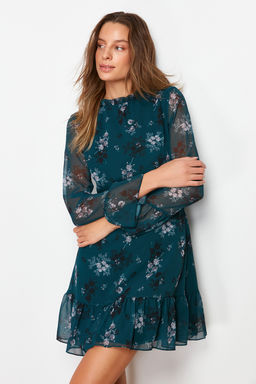 TRENDYOLMILLA Siyah Dik Yaka Dokuma Elbise TCLAW19LJ0076  фото 35