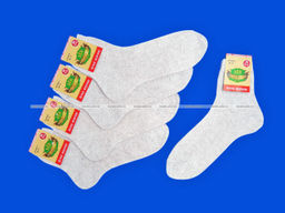 Цена за 5 пар.5 ПАР - Носки женские Белорусский лен с крапивой ажурные