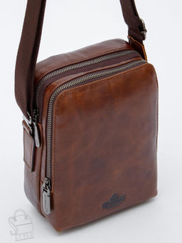 Сумка мужская кожаная 8882-2Z brown Zinimsk