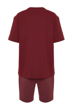 TRENDYOL MAN Bordo Regular Fit Yazl?k Sortlu Pijama Tak?m? THMSS21PT1005 - Trendyolmilla фото 22