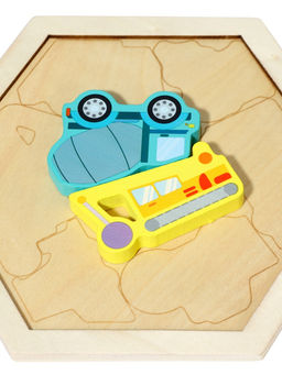 Головоломка рамка - вкладыш «Транспорт», 8 деталей