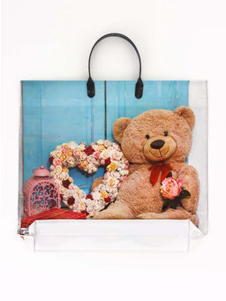 Цена за 10 шт. Пакет Ассорти цветы, полиэтиленовый с пластиковой ручкой, МИКС 100 мкм 38?35 см