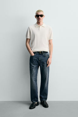 POLO PUNTO REGULAR FIT / Crudo
