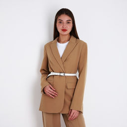 Ремень женский, ширина 2,4 см, пряжка металл, цвет белый - Simaland фото 3