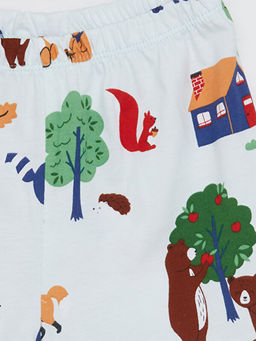 Beli Lastikli Bask?l? K?z Bebek Pijama Alt - Waikiki фото 2