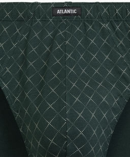 ATLANTIC 3MP-205 Трусы классика Check - набор 3 шт. темно-синий + серый меланж + зеленый  фото 6