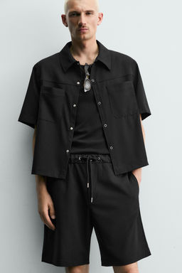 BERMUDA T?CNICA RELAXED FIT / Negro