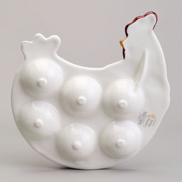 БЛЮДО НА 6 ЯИЦ LEFARD FUNNY HENS В ФОРМЕ КУРОЧКИ 24,3*22*3 СМ (КОР=24ШТ.) фото 5