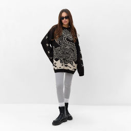 Джемпер женский MIST Dragon, чёрный, onesize (44-48)