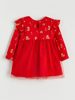 Bisiklet Yaka K?z Bebek T?t? Elbise