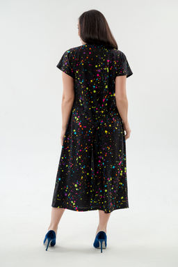 Платье женское из кулирки Миранда акварель макси - Амадэль фото 8