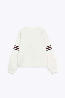 NUMBER STRIPES SWEATSHIRT - Zara фото 6