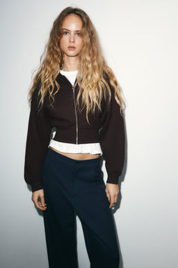 BALLOON PINSTRIPE TROUSERS - Zara фото 3