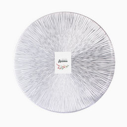 Салфетка сервировочная «Доляна», серебро, d=38 см