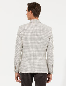 Светло-серая приталенная куртка - Cacharel фото 12