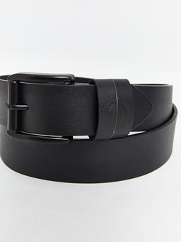 Deri G?r?n?ml? Erkek Kemer