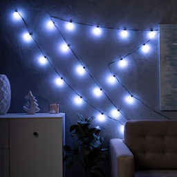 Умная гирлянда Нить 6 м с насадками Шарики, IP20, тёмная нить, 20 LED, свечение RGB, USB - Luazon lighting фото 6