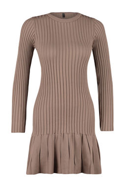 TRENDYOLMILLA Siyah Mini Triko Pileli Etek Detayl? Elbise TWOAW24EL00013  фото 33