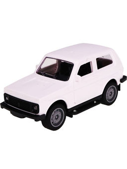 Инерц. 13,5*6,5см "LADA Niva" белая (ИК-0855) откр. двери, в пакете
