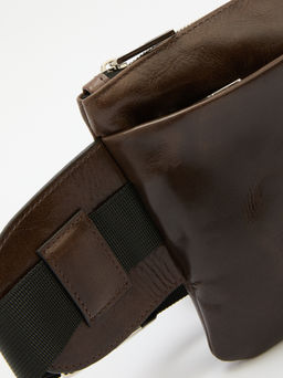 Мужская поясная сумка CALZETTI ADAM R Артикул 2419613, коричневый  фото 4